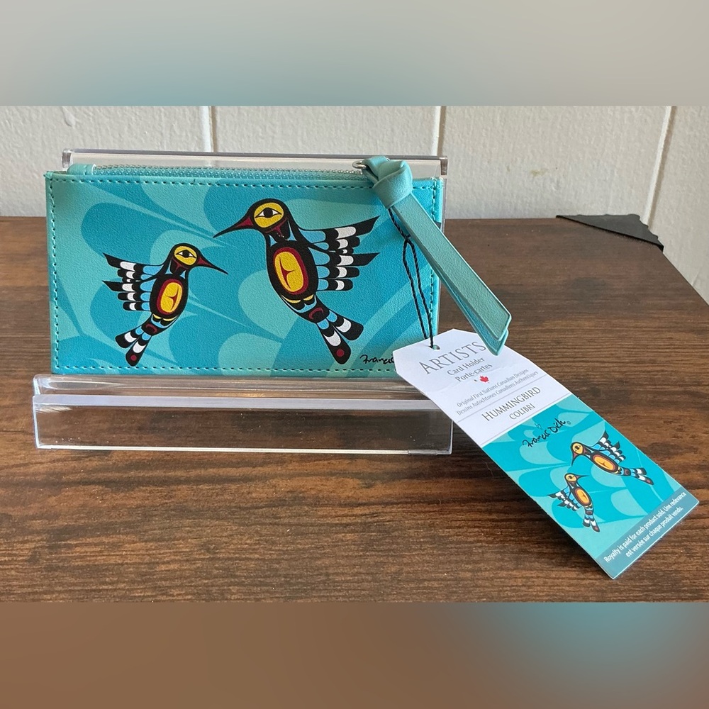 A Rare Hummingbird NWT Card Holder Kwakwaka’wakw Artist Francis Dick Wallet